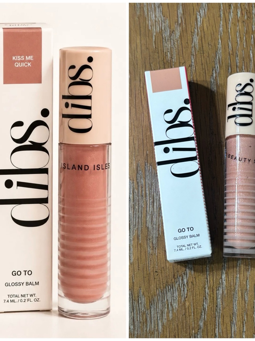 olis. Go-To Glossy Balm Lip Gloss — Kiss Me Quick (Peachy Pink)